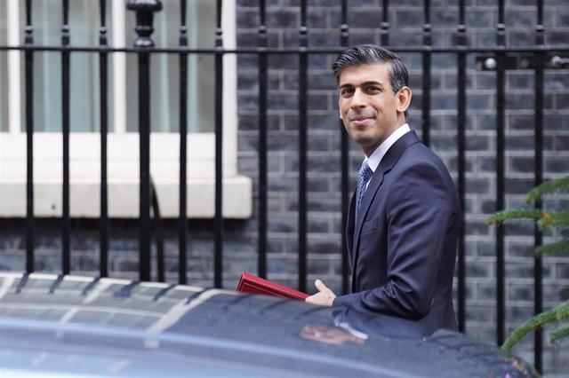 El primer ministro de Reino Unido, Rishi Sunak, en el 10 de Downing Street, Londres