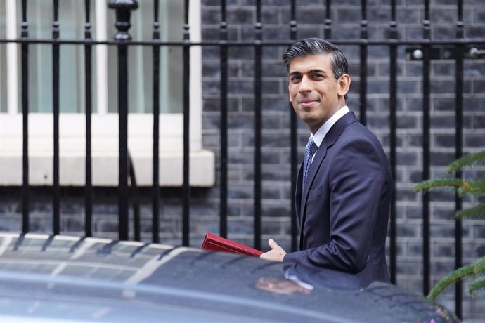 El primer ministro de Reino Unido, Rishi Sunak, en el 10 de Downing Street, Londres