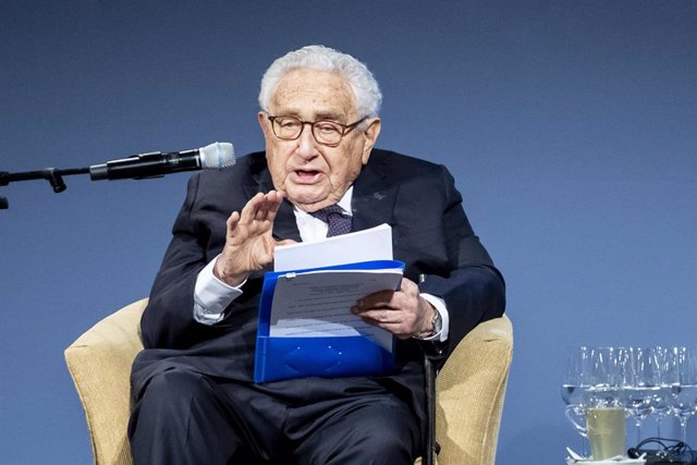 Archivo - El antiguo secretario de Estado de EEUU Henry Kissinger 