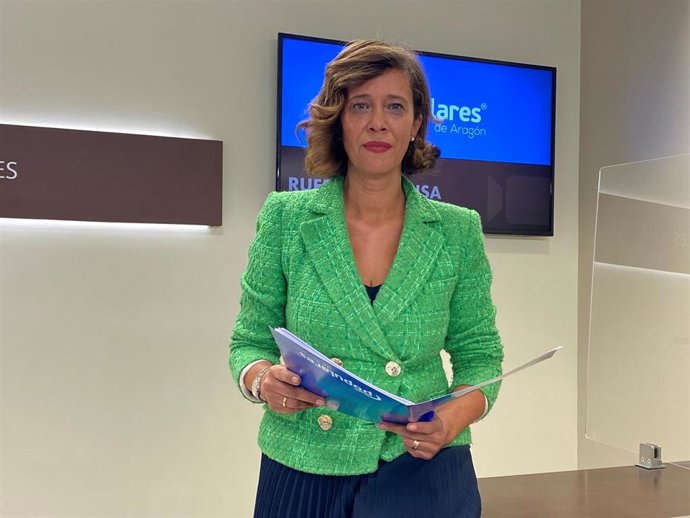 Archivo - La diputada del PP Marian Orós.