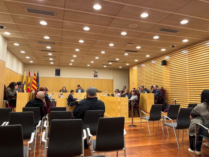 Imatge del ple a l'Ajuntament de Vila-seca