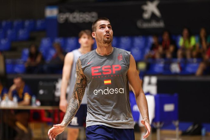 Archivo - Spain Basketball Team training session in Madrid