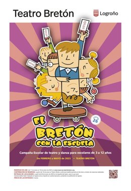 El Ayuntamiento de Logroño presenta el programa escolar El Bretón con la escuela con cuatro funciones de diferentes géneros teatrales