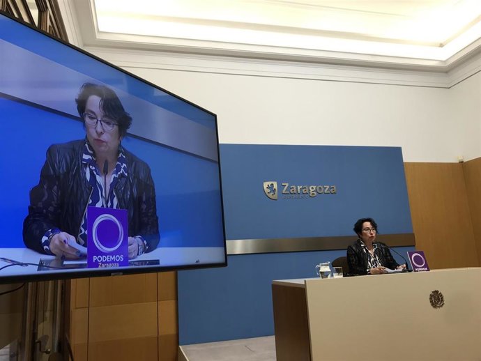 La concejal del grupo municipal de Podemos en el Ayuntamiento de Zaragoza, Amparo Bella
