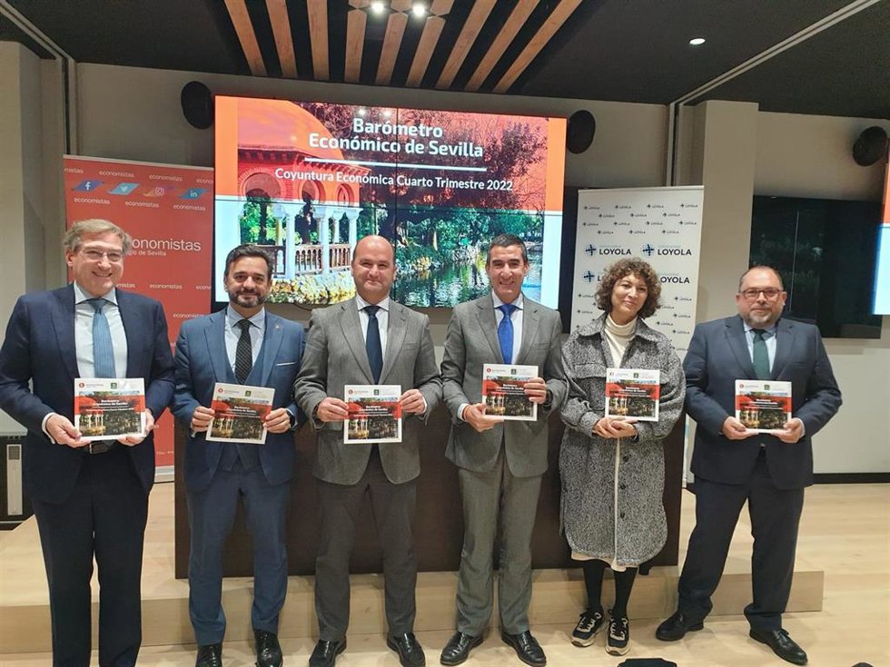 Presentación del XV Barómetro Económico de Sevilla en Caja Rural del Sur.
