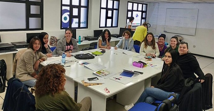 Una de las actividades de 'Emplenado el cuidado', de Fundación Santa María la Real