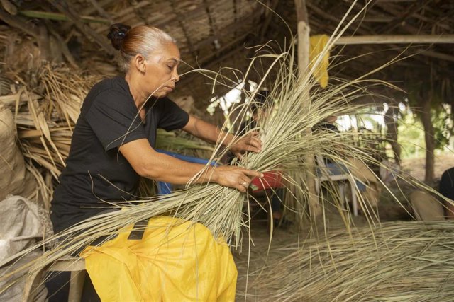 Archivo - Una mujer beneficiaria de los microcréditos de la Fundación Microfinanzas BBVA.
