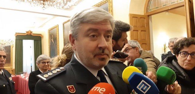Dámaso Colunga, comisario jefe de la Comisaría del Cuerpo Nacional de Policía de Gijón