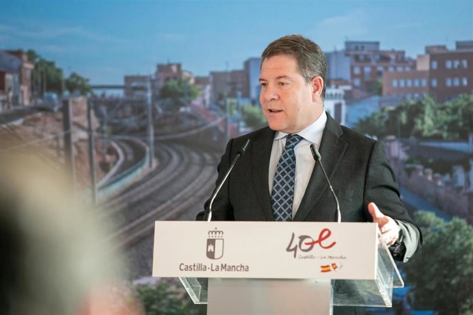 El presidente Emiliano García-Page en un acto en Ciudad Real