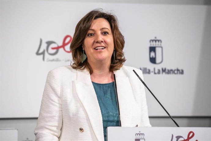La consejera de Economía, Empresas y Empleo, Patricia Franco, en rueda de prensa.