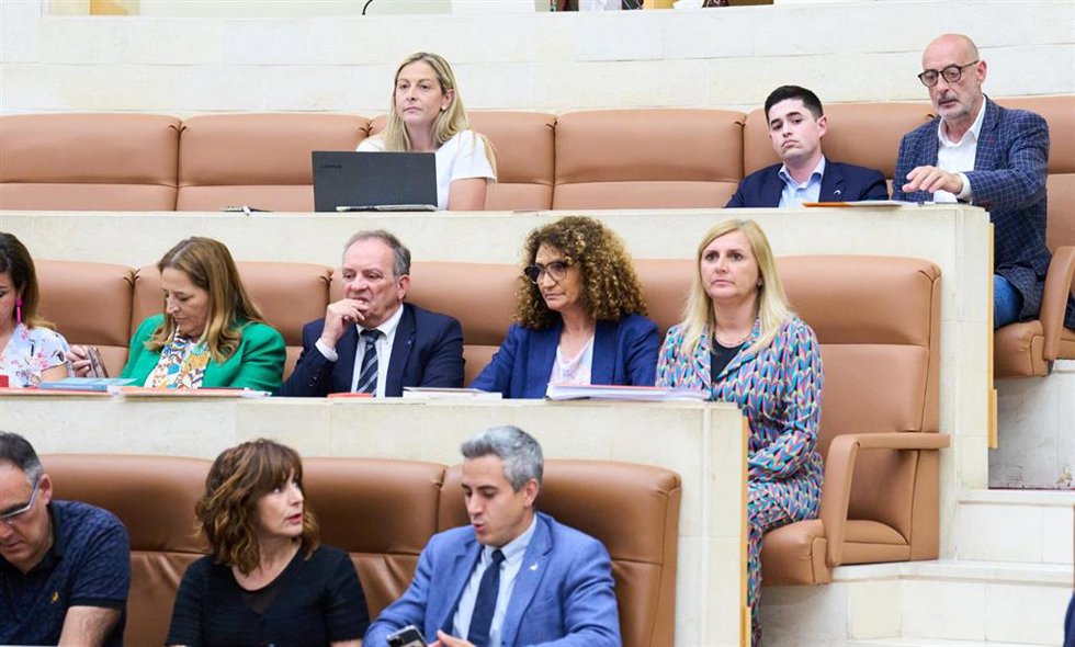 Archivo - Miembros del PSOE, de Cs y la diputada no adscrita Marta García
