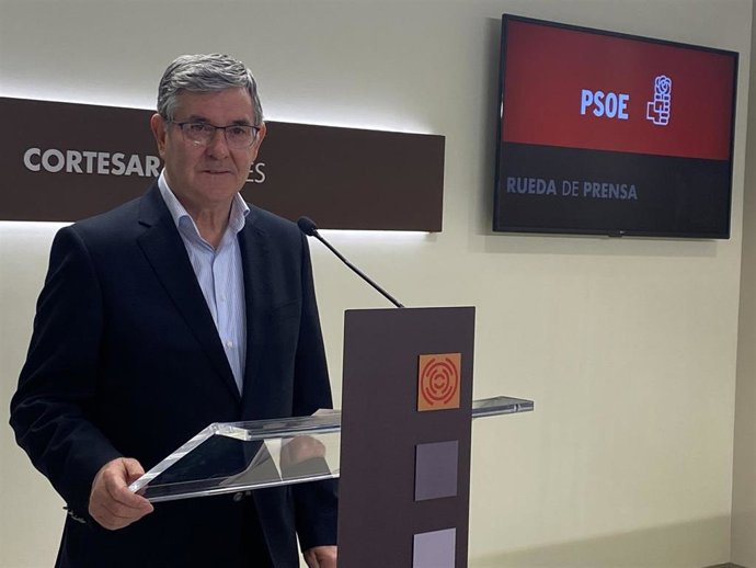 El portavoz parlamentario del PSOE Aragón, Vicente Guillén.