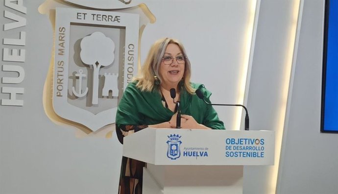 La portavoz de UP en el Ayuntamiento de Huelva y candidata de Izquierda Unida a la Alcaldía, Mónica Rossi.