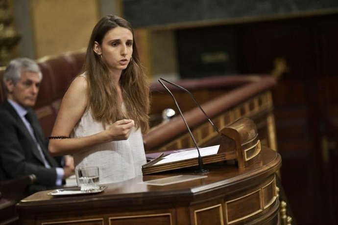 Archivo - La diputada de Unidas Podemos por Baleares en el Congreso, Lucía Muñoz. Archivo.