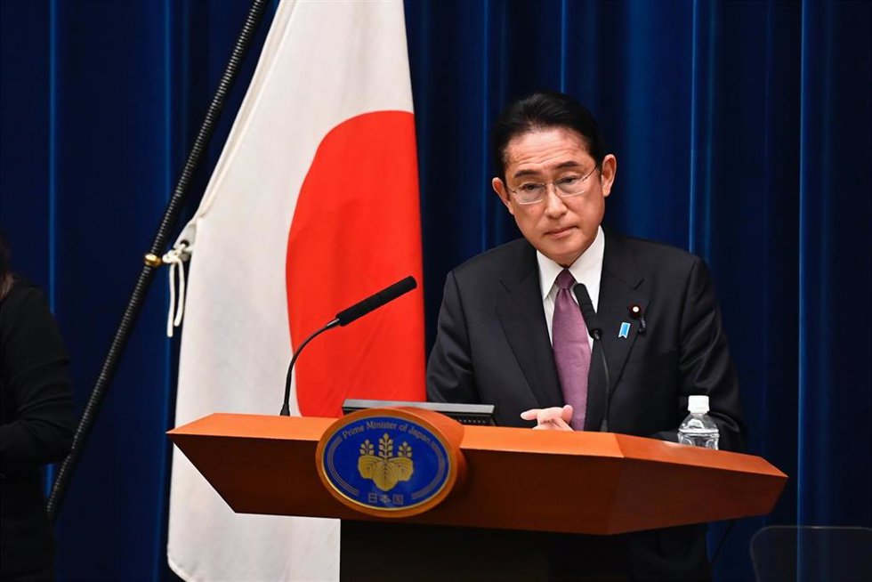 El primer ministro de Japón Fumio Kishida 