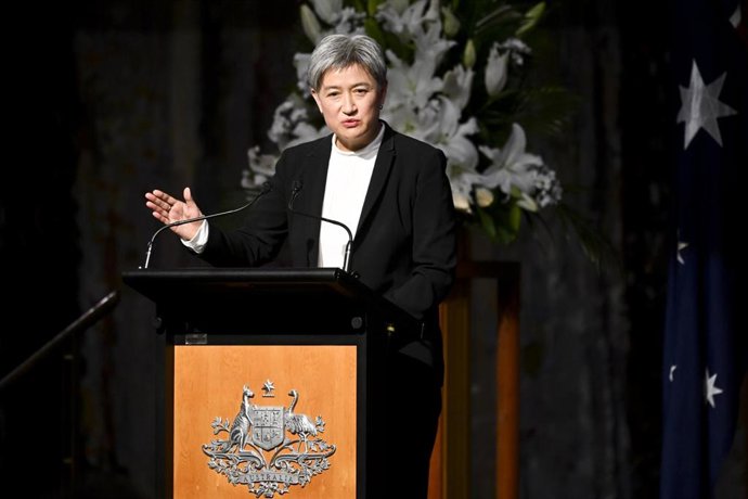Archivo - La ministra de Exteriores de Australia, Penny Wong, en Canberra
