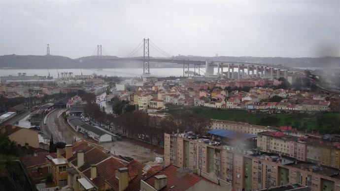 Lisboa con lluvia
