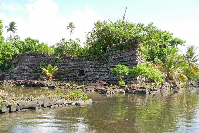 Ruinas de Nan Madol en la isla de Pohnpei, en los Estados Federados de Micronesia.