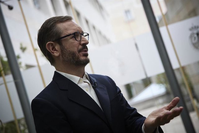 Archivo - El portavoz del Grupo Parlamentario Popular en el Senado de España, Javier Maroto, durante una entrevista para Europa Press, a 31 de octubre de 2022, en Madrid (España). 