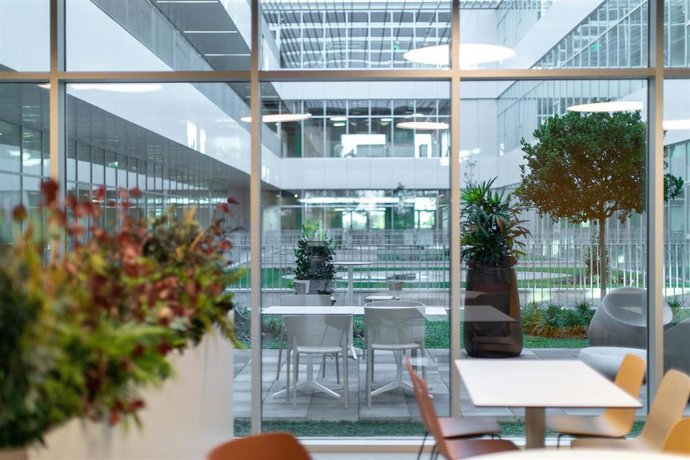 Interior de las nuevas oficinas de Mercadona