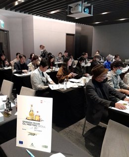Archivo - Promoción de aceite de oliva andaluz en Corea del Sur.