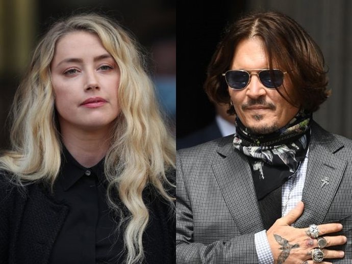 Amber Heard y Johnny Depp - ARCHIVO