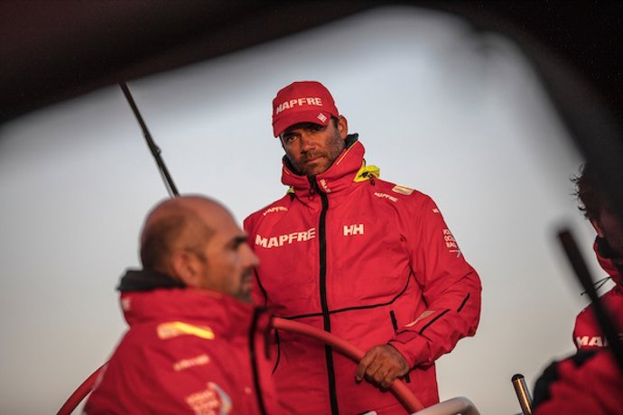 Archivo - Pablo Arrarte durante su participación con el 'MAPFRE' en la vuelta al mundo de 2017-2018