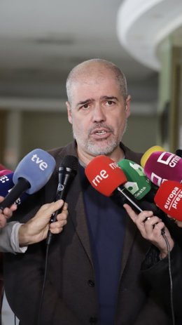 El Secretario General De CCOO, Unai Sordo, Atiende A Los Medios En Toledo Antes Del  Consejo Confederal Del Sindicato.