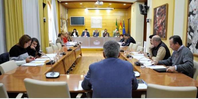 Reunión de la Junta de Portavoces en la Asamblea de Extremadura