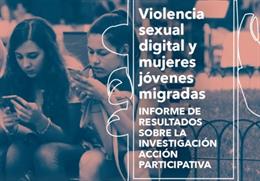 Portada del informe de Accem 'Violencia sexual digital y mujeres jóvenes migradas'