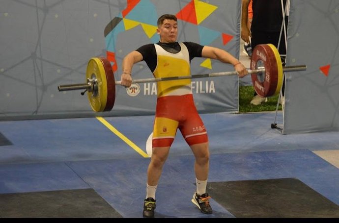 David García, subcampeón de España de halterofilia Sub 17