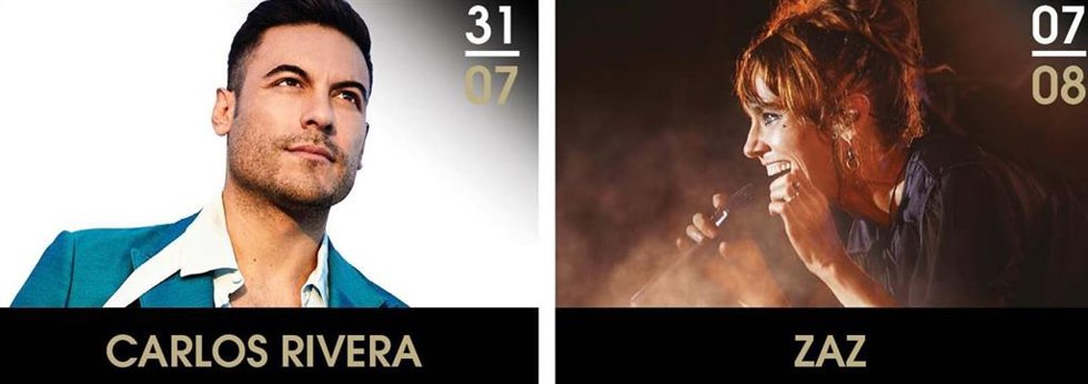 Cartel de Carlos Rivera y Zaz, que estarán en Starlite 2023