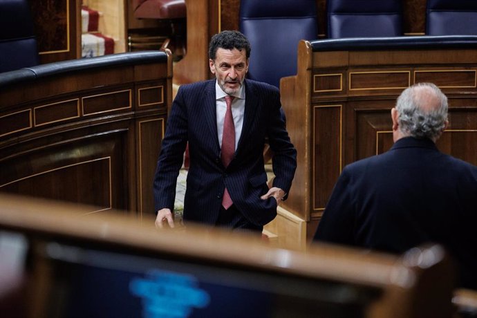 El vicesecretario general de Ciudadanos y portavoz adjunto en el Congreso, Edmundo Bal, durante una sesión plenaria, en el Congreso de los Diputados, a 20 de diciembre de 2022, en Madrid (España).