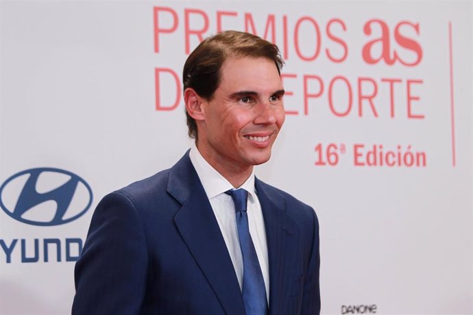 Rafael Nadal, tennis player of Spain poses for a photo during the 16th edition of the As Sports Awards at The Westin Palace on December 20, 2022 in Madrid, Spain.