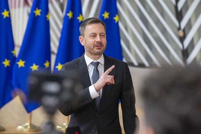 El primer ministro de Eslovaquia, Eduard Heger.