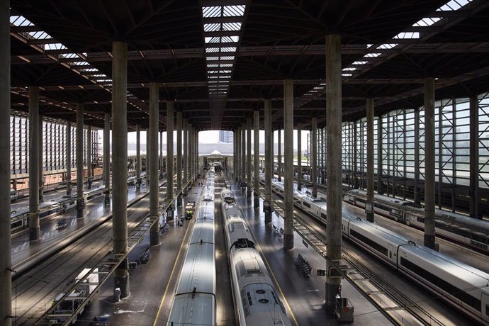 Archivo - Vista general de la estación de Ave Madrid - Puerta de Atocha