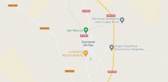 Imagen de Quintanar del Rey en Google Maps