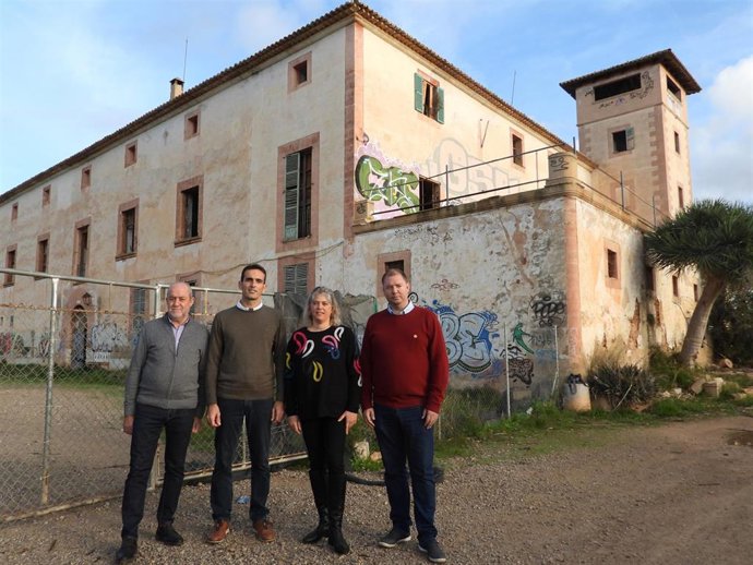 Los regidores de MÉS per Marratxí en Son Maci Negre.