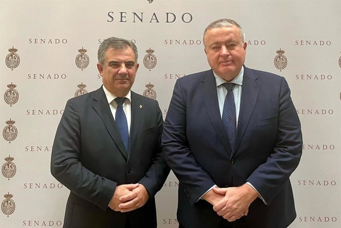 Los senadores del Partido Popular por la Región de Murcia, Francisco Bernabé y Juan María Vázquez