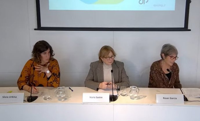 Rueda de prensa de presentación del estudio 'La salud mental en el sistema penitenciario catalán. Visión de conjunto y retos', presentado por Justícia i Pau Barcelona.