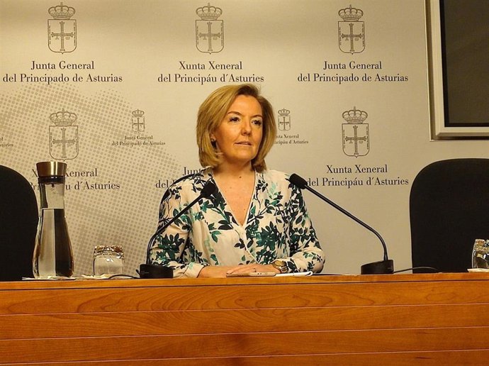 La portavoz parlamentaria del PP en la Junta General, Teresa Mallada