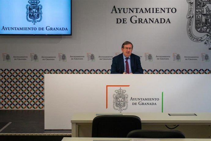 Luis González, en la sala de prensa del Ayuntamiento
