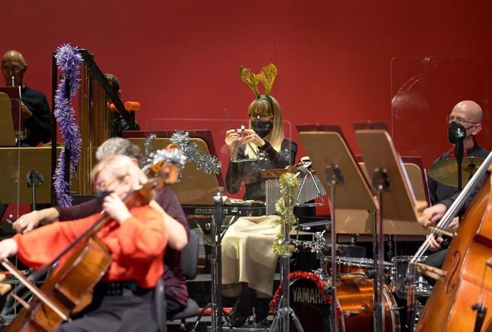 Un momento del Concierto de Navidad de la ROSS.