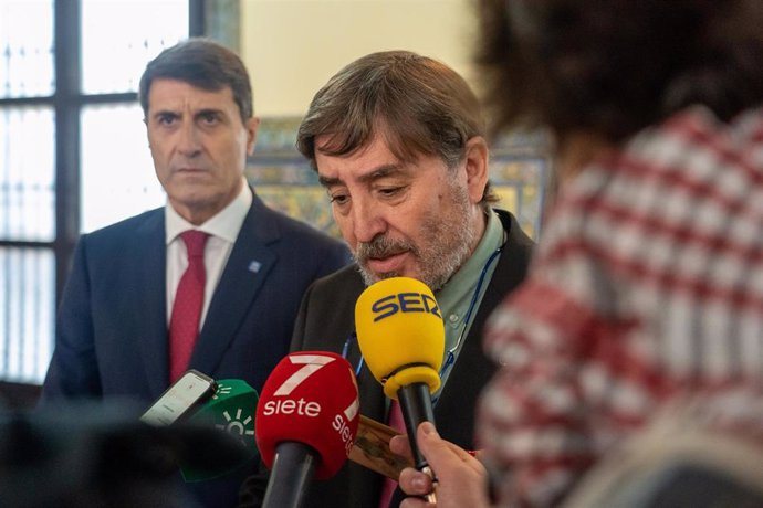 Luis García Montero, director del Instituto Cervantes atiende a los medios, a 21 de diciembre 2022 en Sevilla