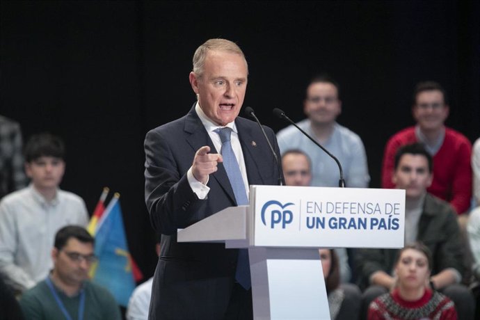 El candidato del PP a la presidencia del Principado de Asturias, Diego Canga