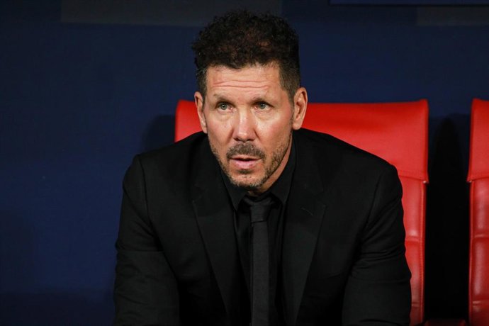 Archivo - El entrenador del Atlético de Madrid, Diego Pablo Simeone. 