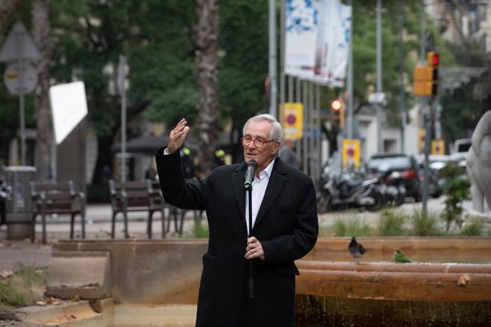 El exalcalde de Barcelona Xavier Trias durante una rueda de prensa. Archivo