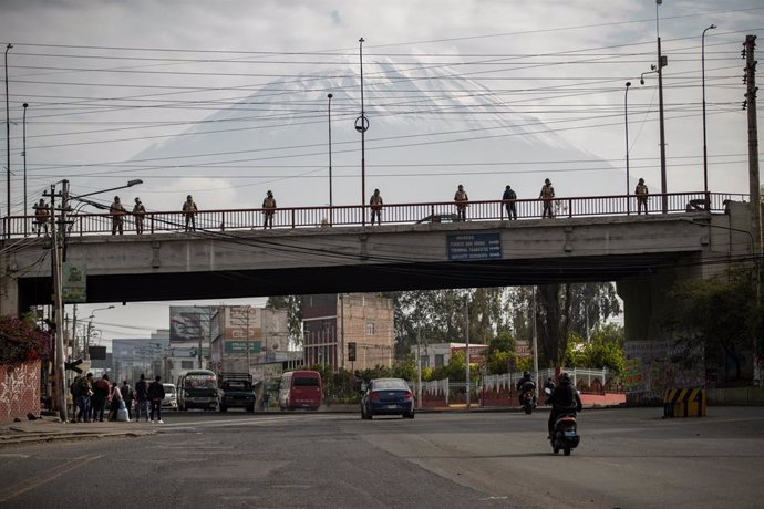 Despliegue de las fuerzas de seguridad en Arequipa, Perú