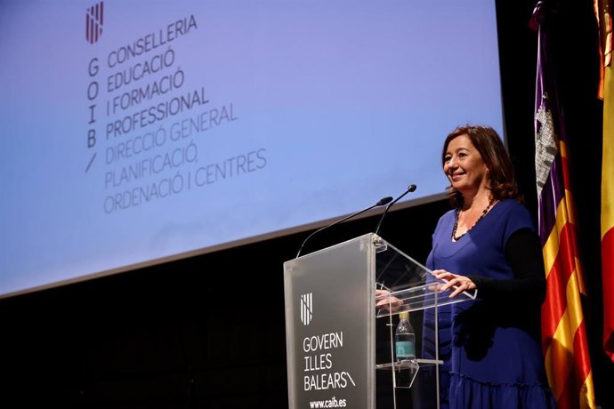 La presidenta del Govern, Francina Armengol, en un acto a 23 de noviembre de 2022.