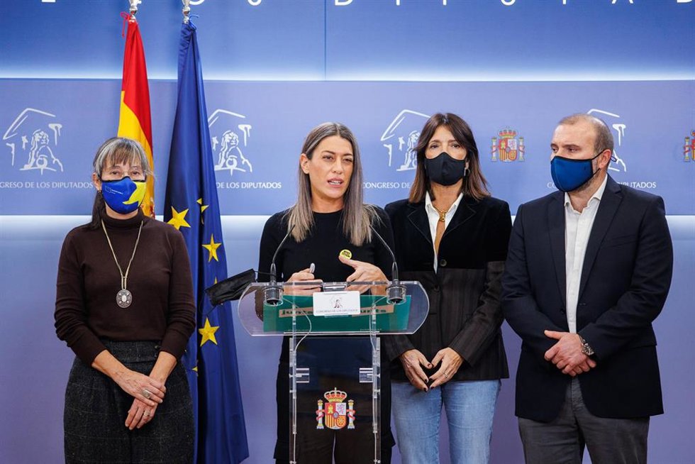 Archivo - Los cuatro diputados de Junts en el Congreso